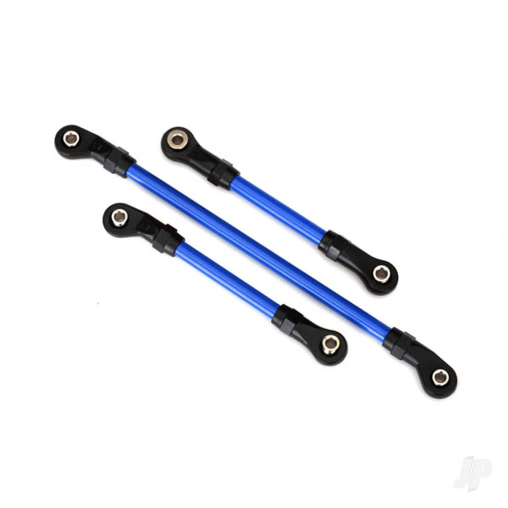 traxxas-steering-link-5x117mm-1pc-drag-link-5x60mm-1pc-panhard-link-5x63mm-blue-powder-coated-steel-assembled-with-hollow-balls-for-use-with-8140x-trx-4-long-arm-lift-kit