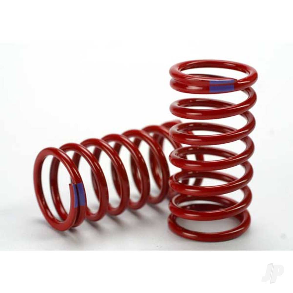 Traxxas Spring, shock (Red) (GTR) (6.4 rate Purple) (1 pair)