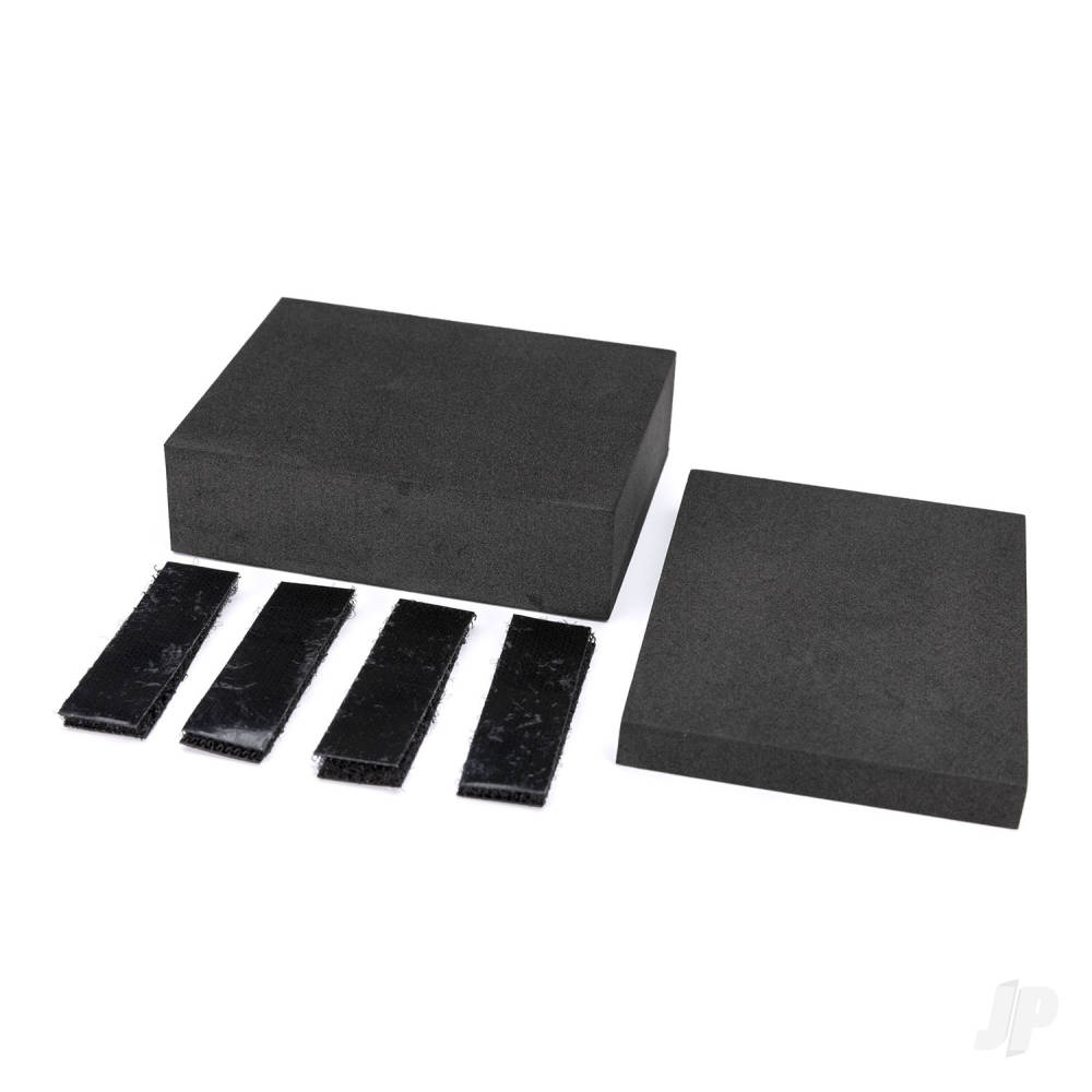 Traxxas Foam Inserts, universal adapter (large & small)/ adhesive hook and loop fasteners (4) (for #8796 RC car/truck stand)