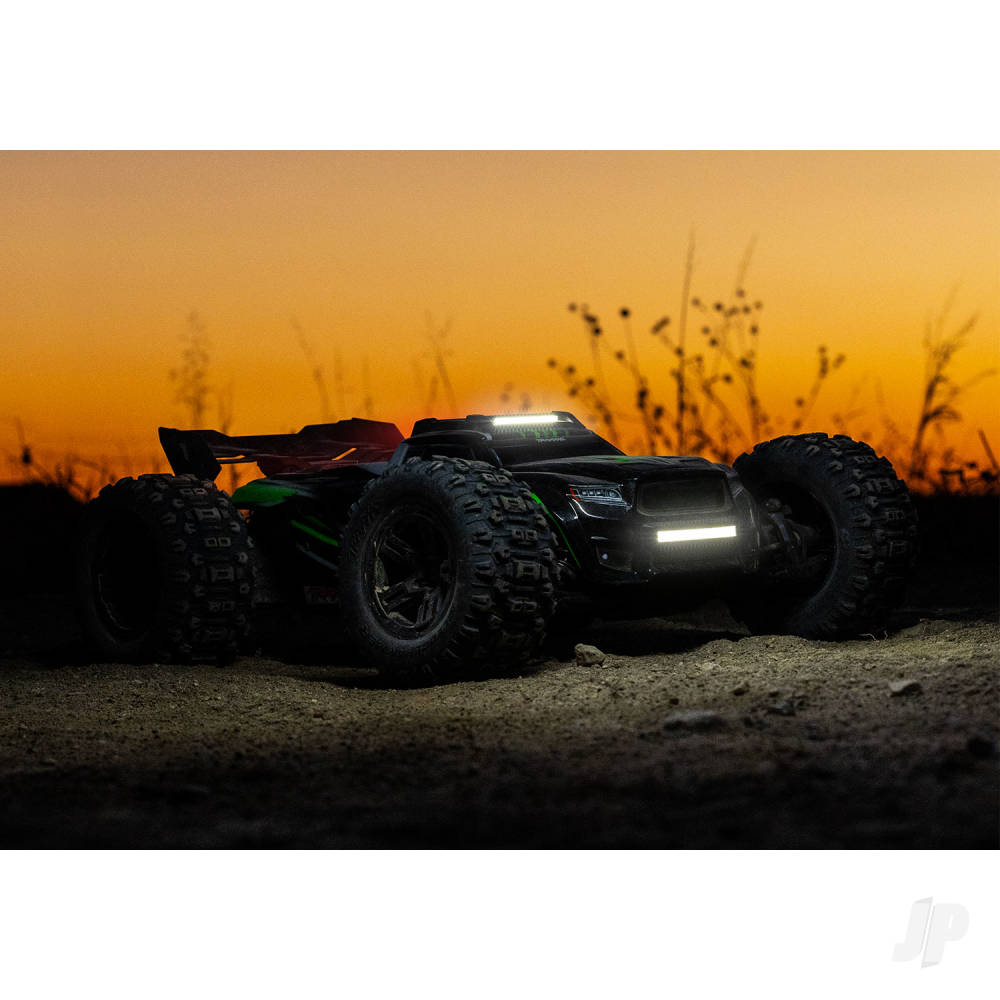 Traxxas LED light set, Sledge, complete (includes body bumper with LED lights, roof skid plate with LED lights, #6590 high-voltage power amplifier)-9