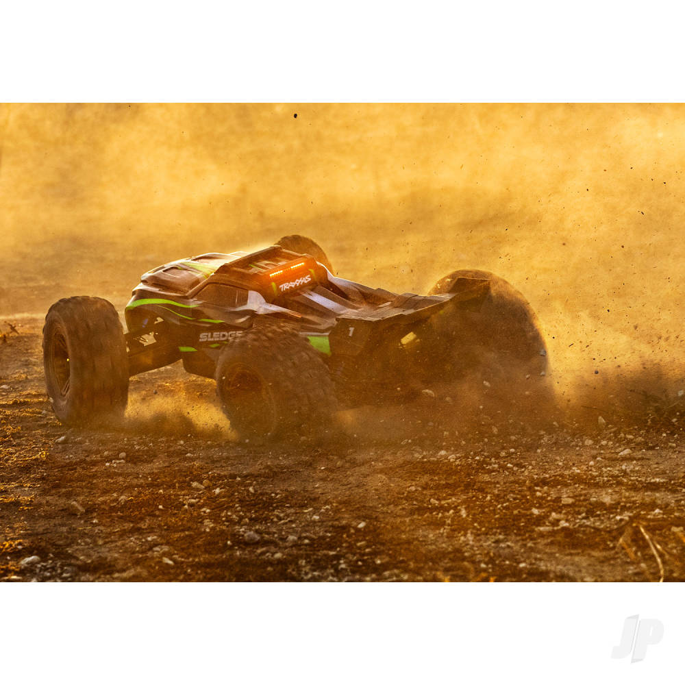 Traxxas LED light set, Sledge, complete (includes body bumper with LED lights, roof skid plate with LED lights, #6590 high-voltage power amplifier)-11