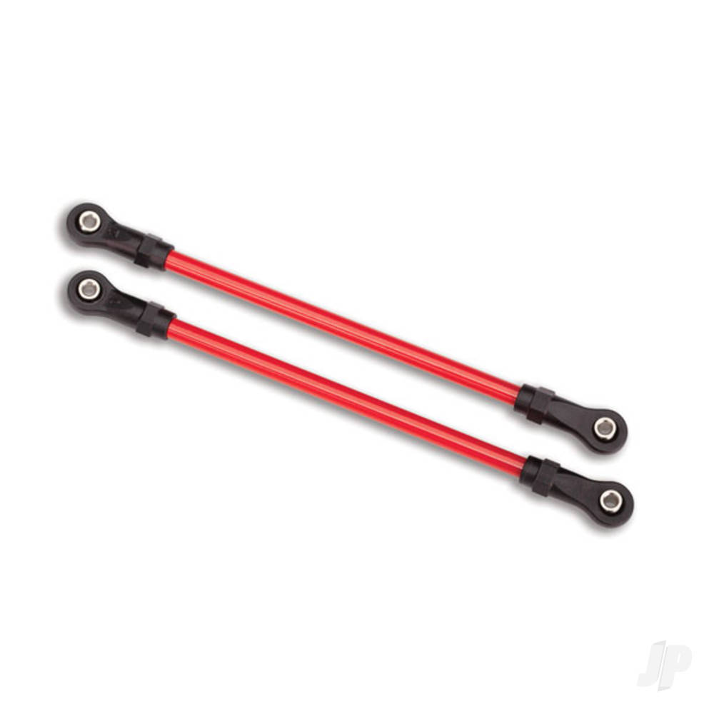 traxxas-suspension-links-rear-upper-red-2-pcs-5x115mm-powder-coated-steel-assembled-with-hollow-balls-for-use-with-8140r-trx-4-long-arm-lift-kit