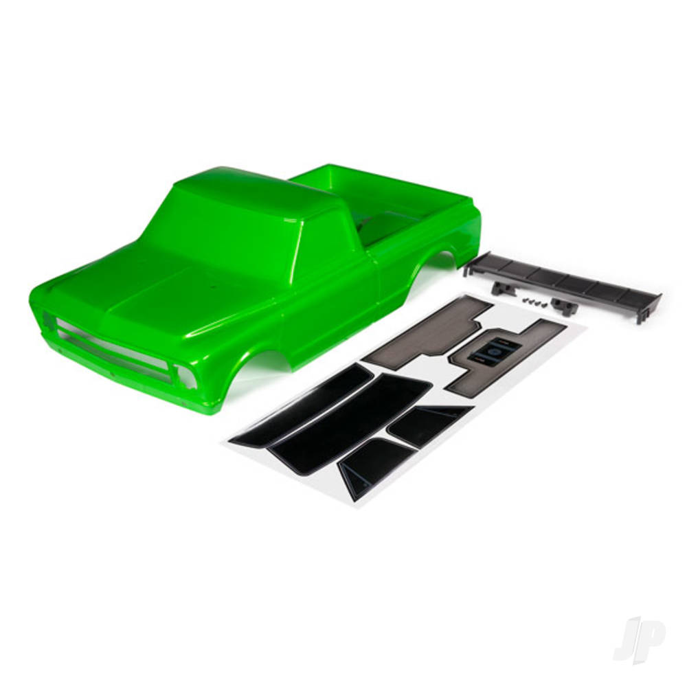 Traxxas Body, Chevrolet C10 (Green) (includes wing & decals)