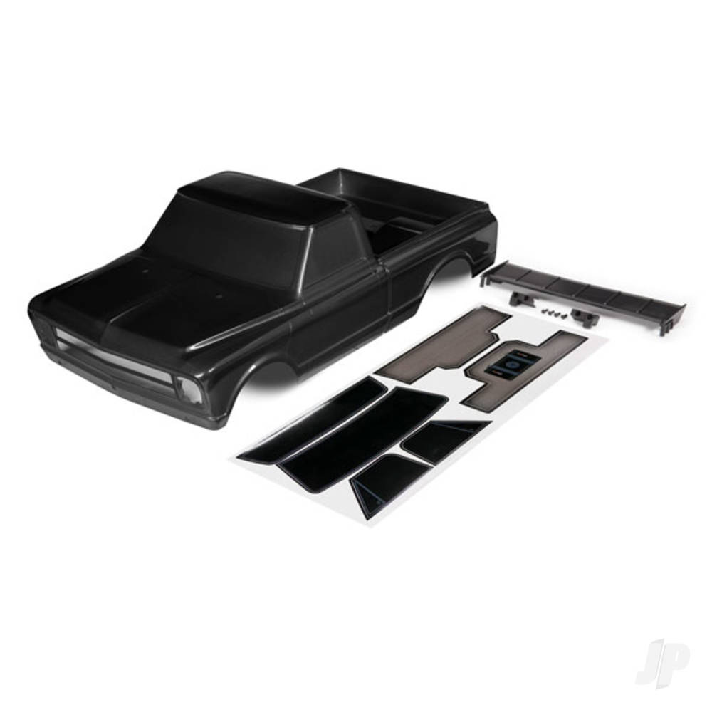 Traxxas Body, Chevrolet C10 (Black) (includes wing & decals)