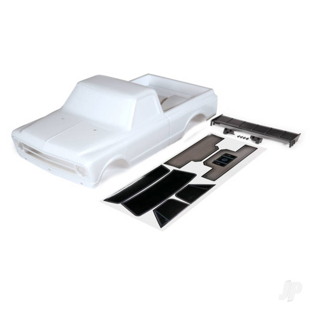Traxxas Body, Chevrolet C10 (White) (includes wing & decals)
