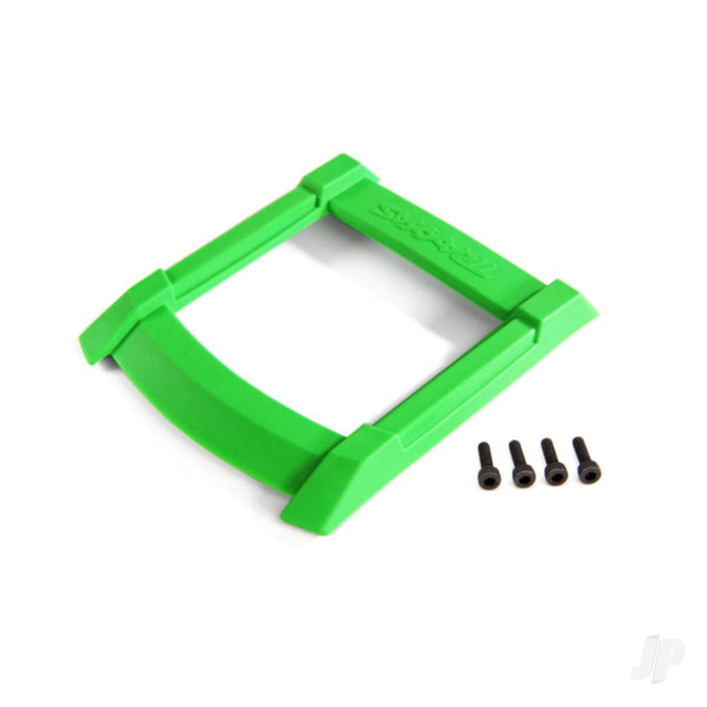 traxxas-skid-plate-roof-body-green-3x12mm-cs-4-pcs