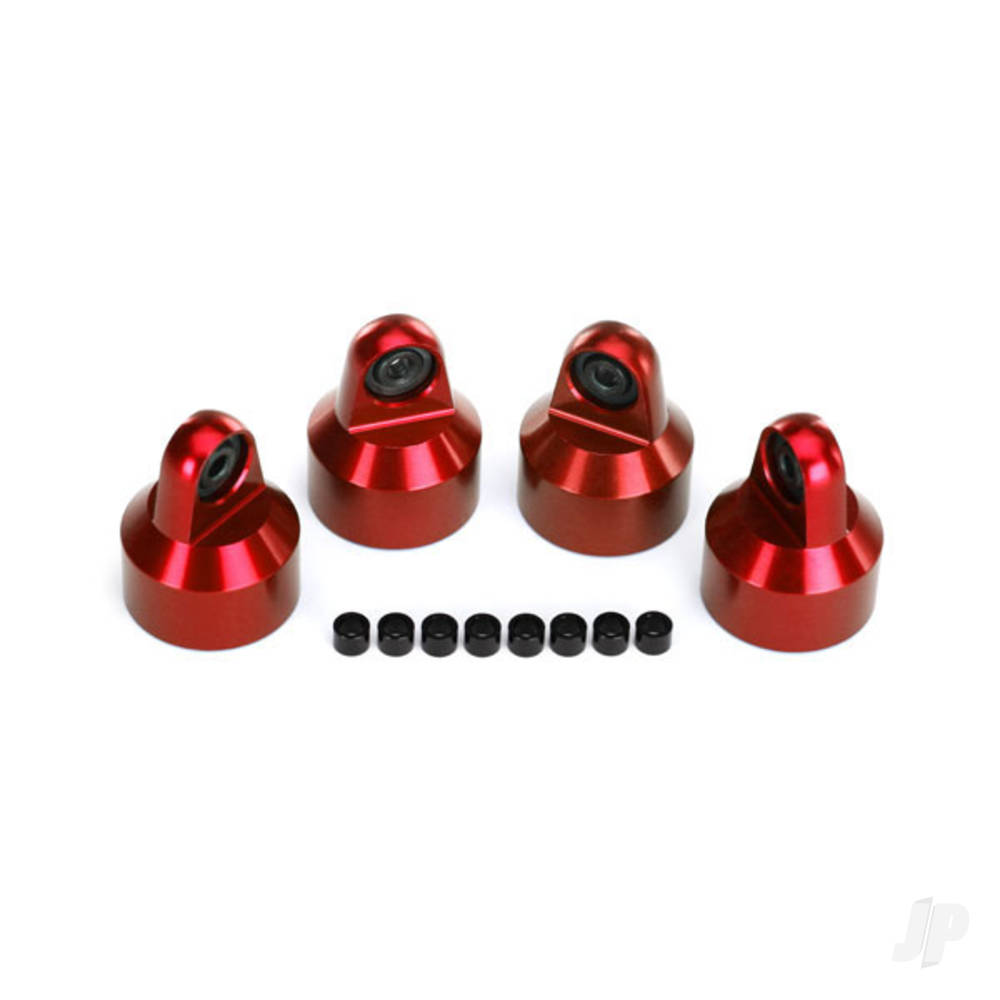 traxxas-shock-caps-aluminium-red-anodised-gtx-shocks-4-pcs-spacers-8-pcs