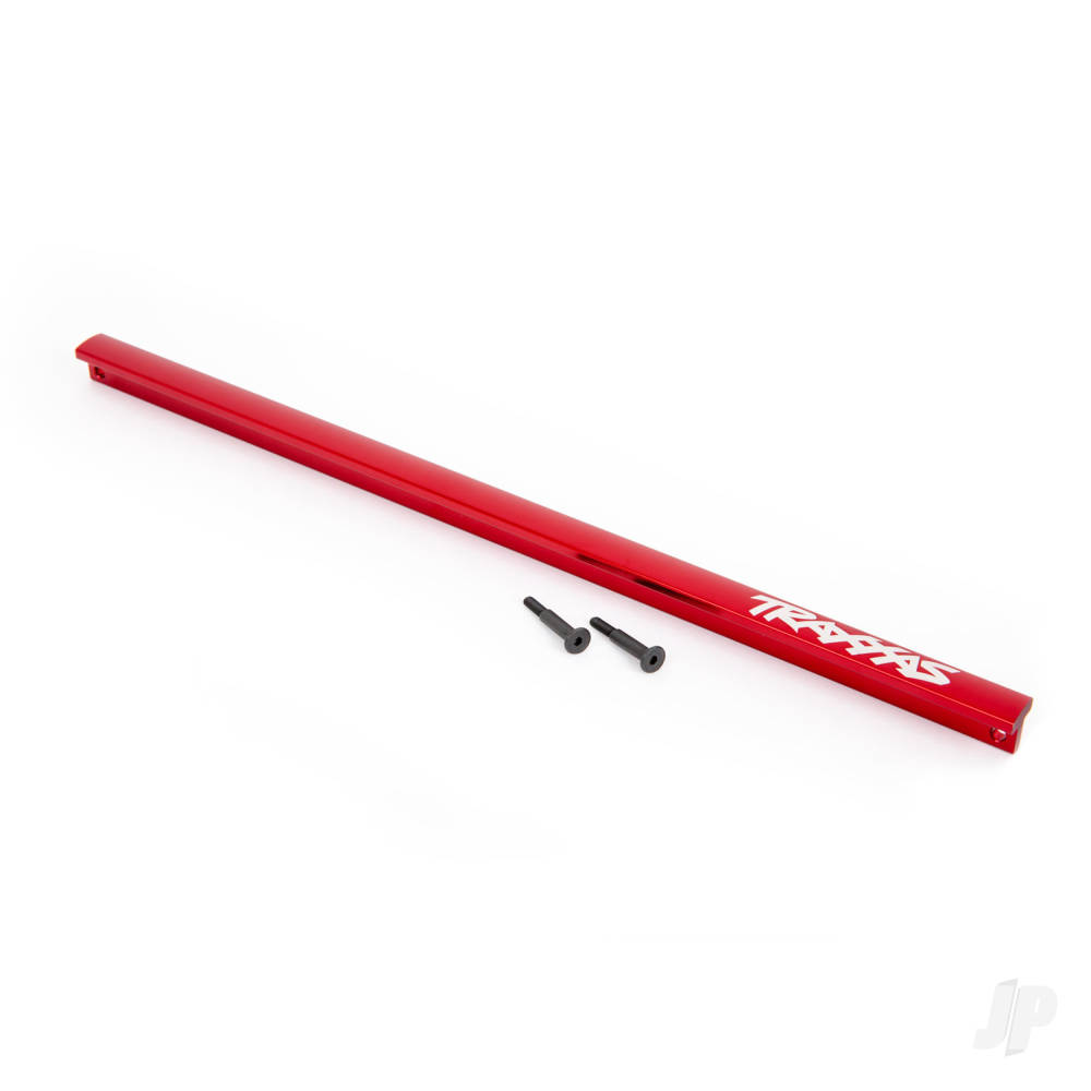 traxxas-chassis-brace-t-bar-6061-t6-aluminium-red-anodised-3x16-ss-2-pcs-fits-sledge