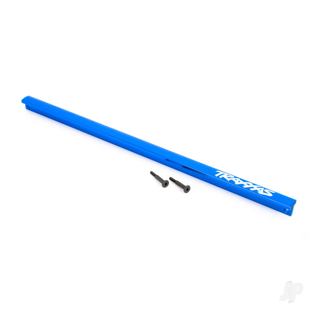 Traxxas Chassis brace (T-Bar), 6061-T6 aluminium (Blue-anodised) / 3x16 SS (2 pcs) (fits Sledge)