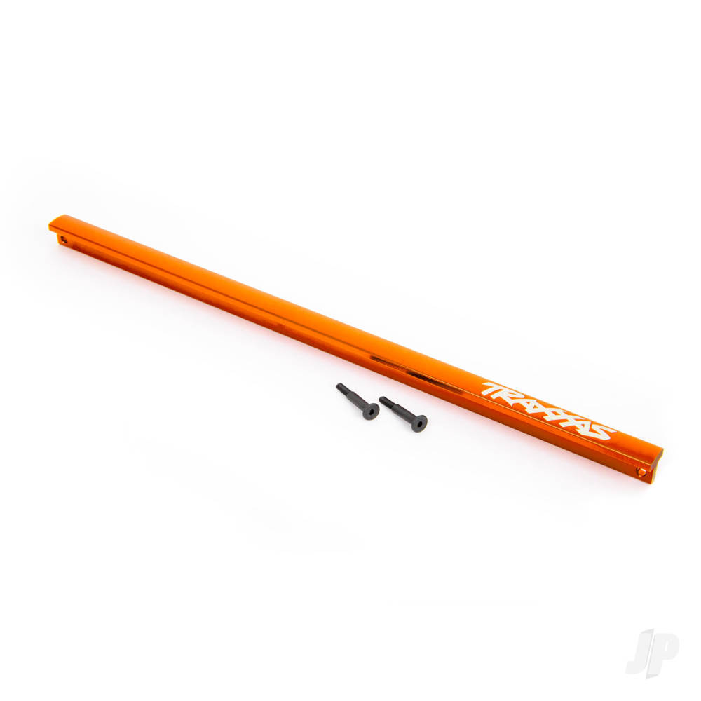 Traxxas Center brace (T-Bar), 6061-T6 aluminium (Orange-anodised) / 3x16 SS (2 pcs) (fits Sledge)