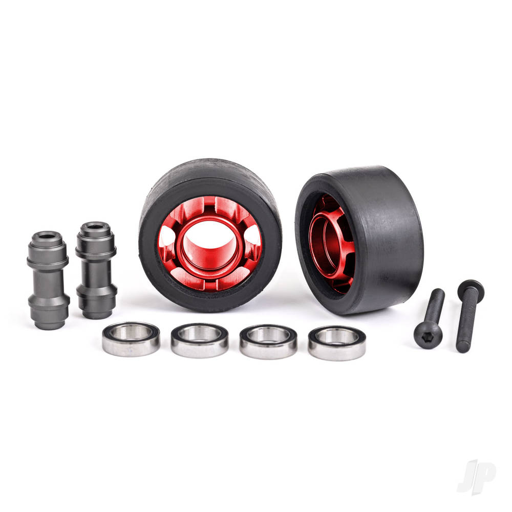 traxxas-wheels-wheelie-bar-6061-t6-aluminium-red-anodised-2-axle-wheelie-bar-6061-t6-aluminium-2-10x15x4-ball-bearings-4