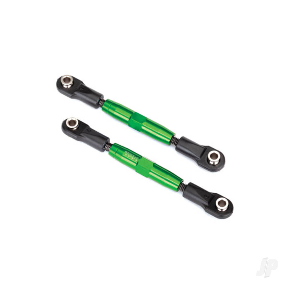 Traxxas Camber links, Front (Tubes Green-anodised, 7075-T6 aluminium, stronger than Titanium) (83mm) (2 pcs) / rod ends (4 pcs) / aluminium wrench (1pc)