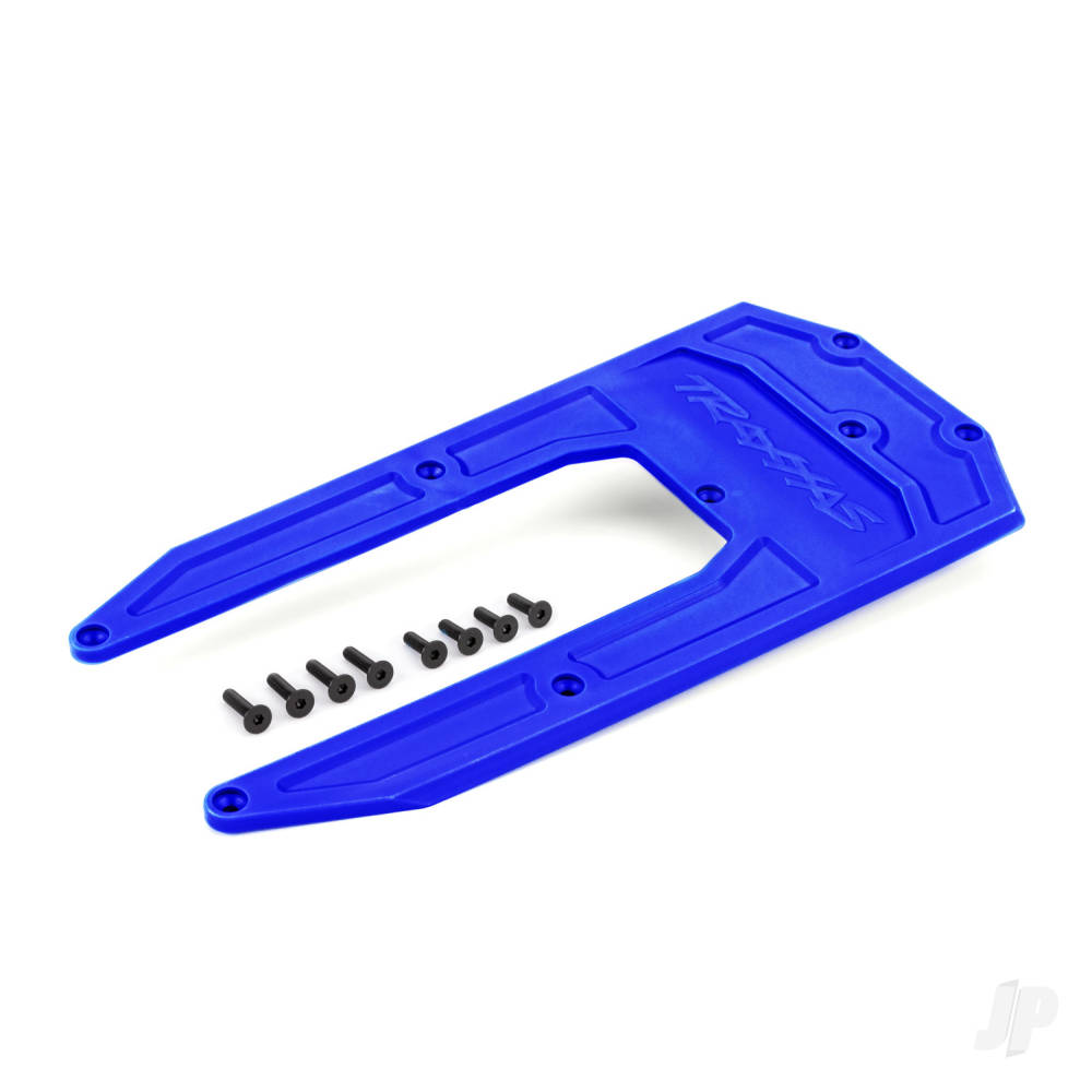traxxas-skid-plate-chassis-blue-fits-sledge