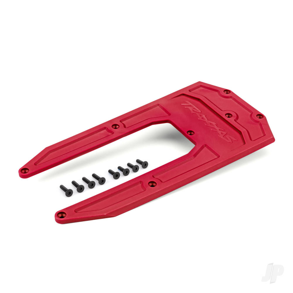 traxxas-skid-plate-chassis-red-fits-sledge
