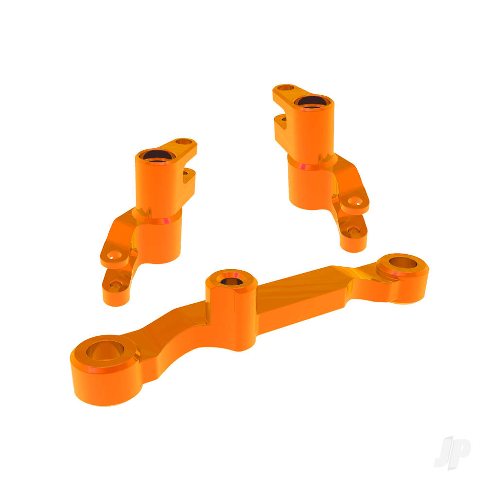 traxxas-steering-bellcranks-draglink-orange-anodised-6061-t6-aluminium-3x13mm-ss-with-threadlock-2-3x12mm-bcs-with-threadlock-2-5x8x25mm-ball-bearings-2-5x10x4mm-ball-bearings-2