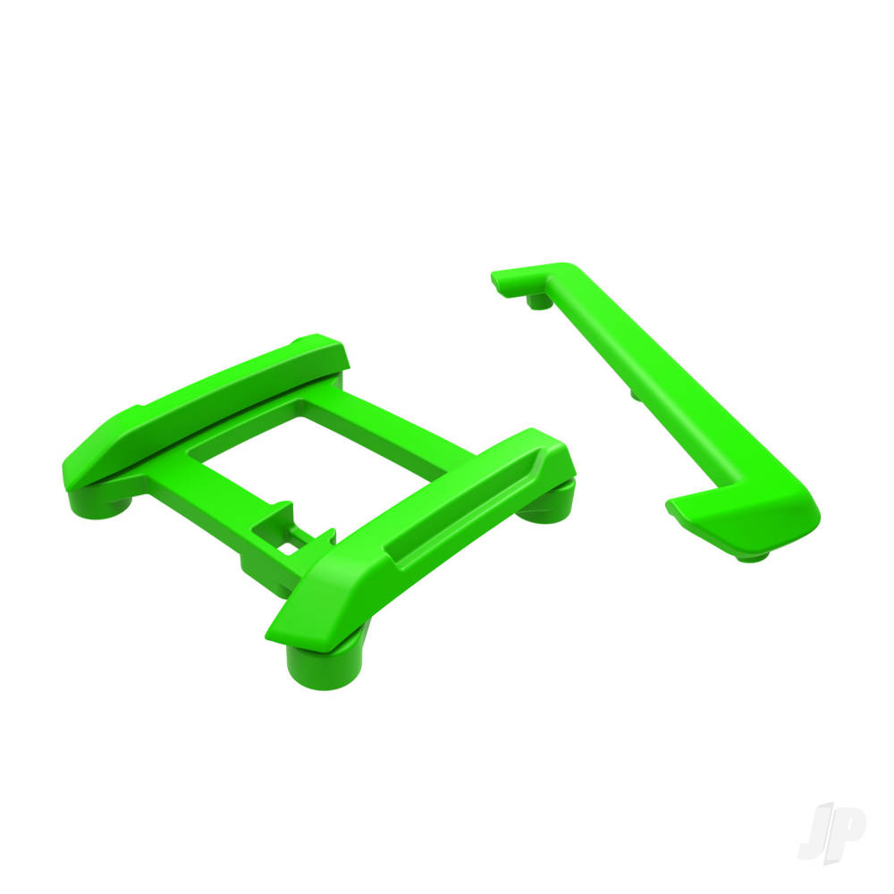 traxxas-skid-plate-roof-tailgate-protector-green-mounts-2-pcs-3x8mm-bcs-7-pcs-fits-10711-body