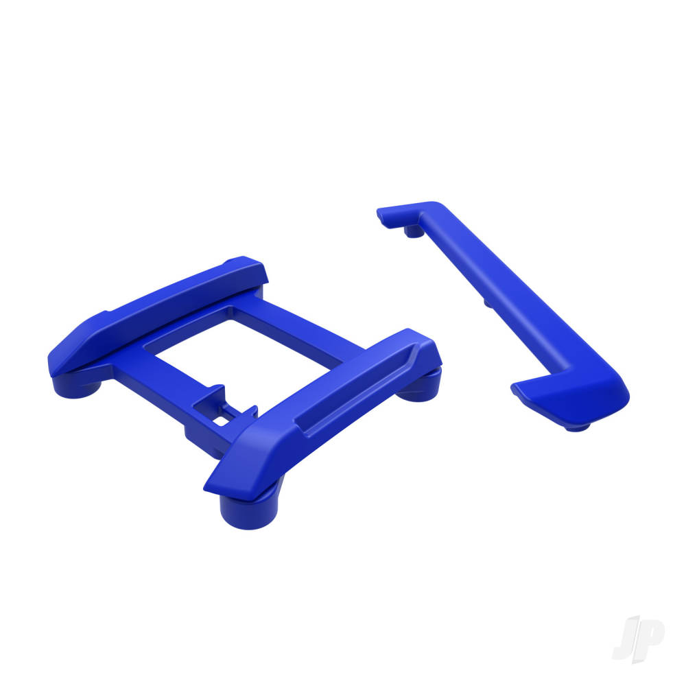 traxxas-skid-plate-roof-tailgate-protector-blue-mounts-2-pcs-3x8mm-bcs-7-pcs-fits-10711-body