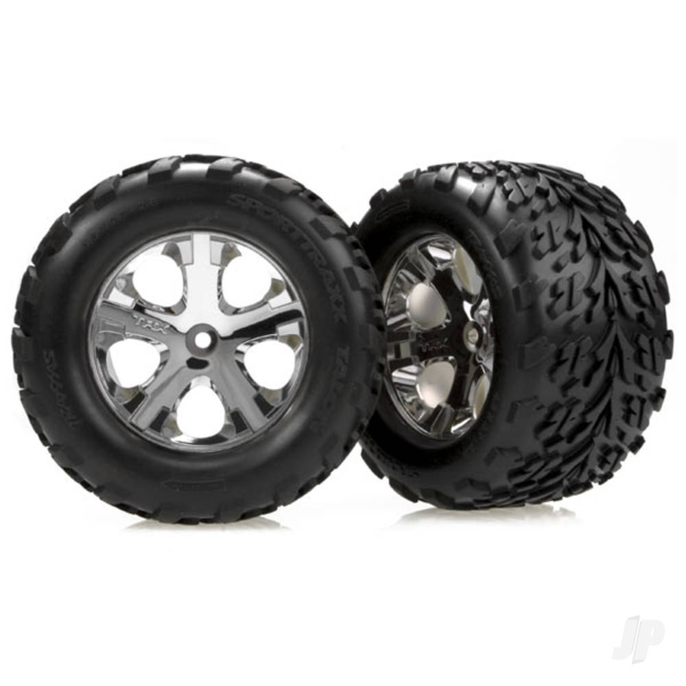 traxxas-tyres-wheels-assembled-glued-28-all-star-chrome-wheels-talon-tyres-foam-inserts-nitro-rearelectric-front-2
