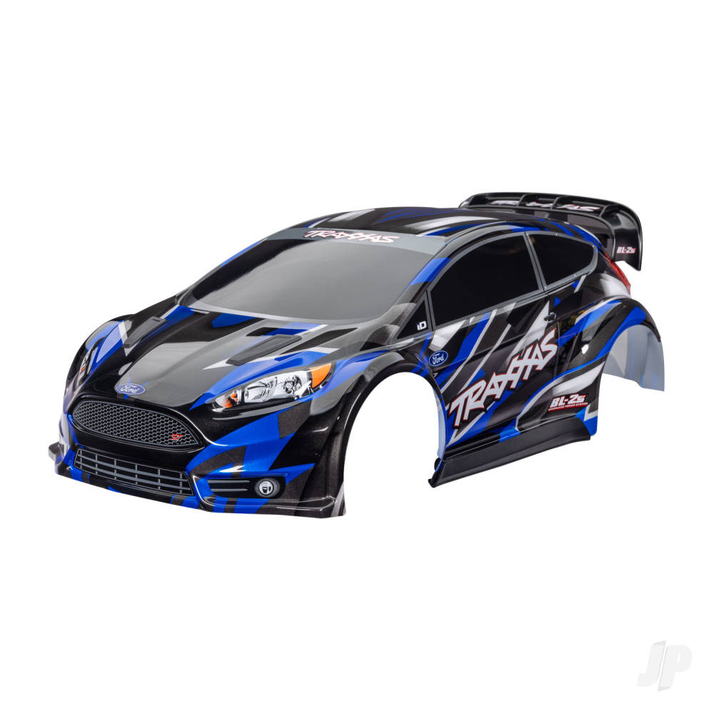 Traxxas Body, Ford Fiesta ST Rally Brushless, Blue painted, decals applied)