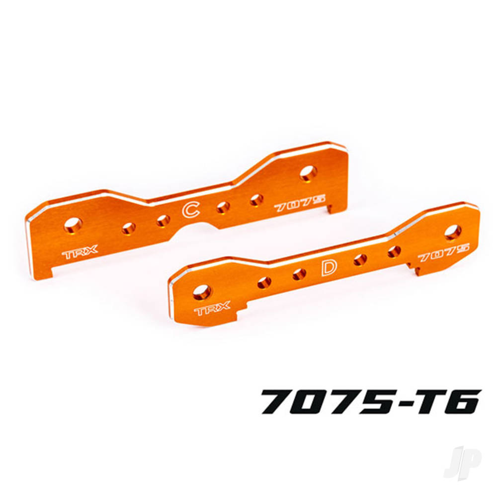 traxxas-tie-bars-rear-7075-t6-aluminium-orange-anodised-fits-sledge