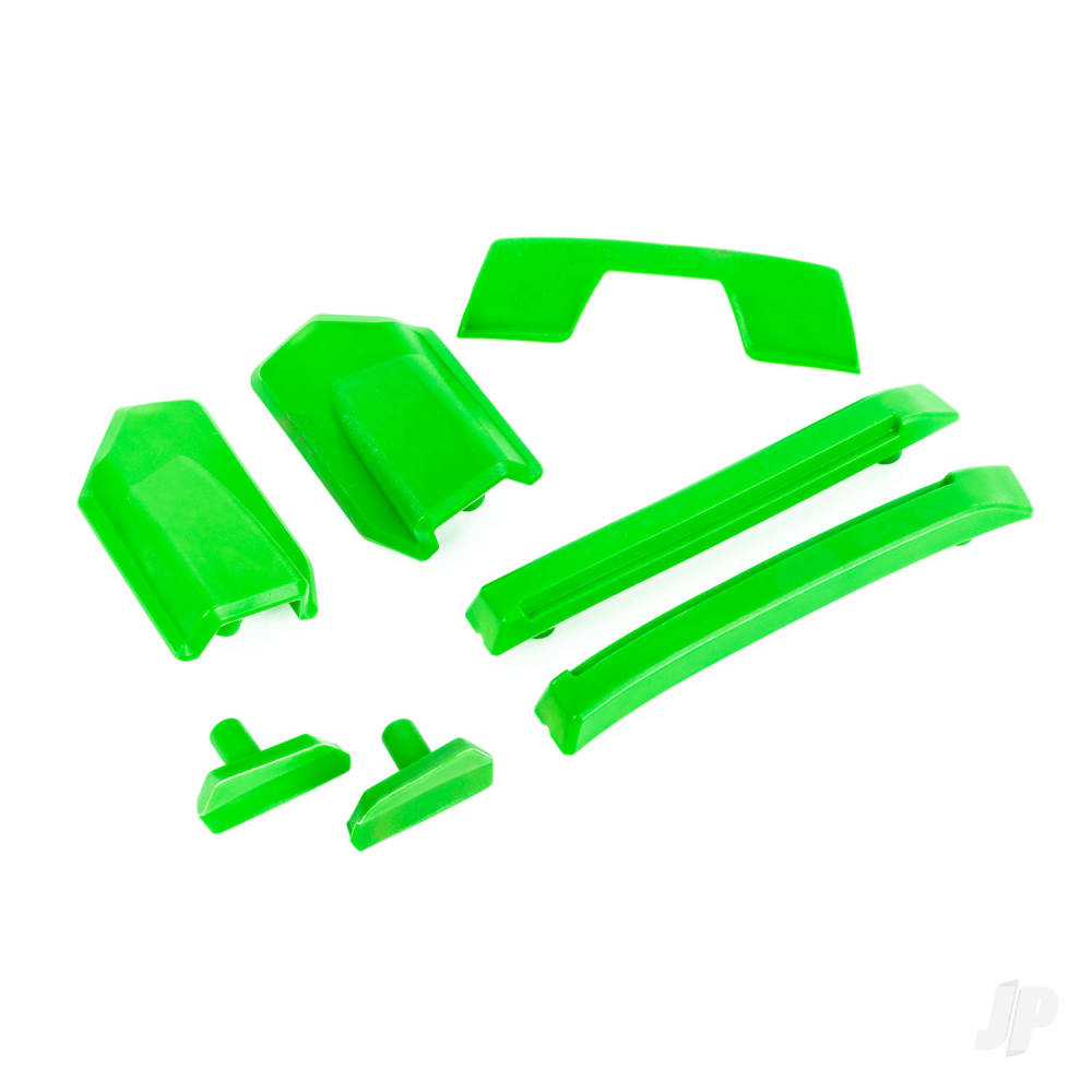 traxxas-body-reinforcement-set-green-skid-pads-roof-fits-9511-body