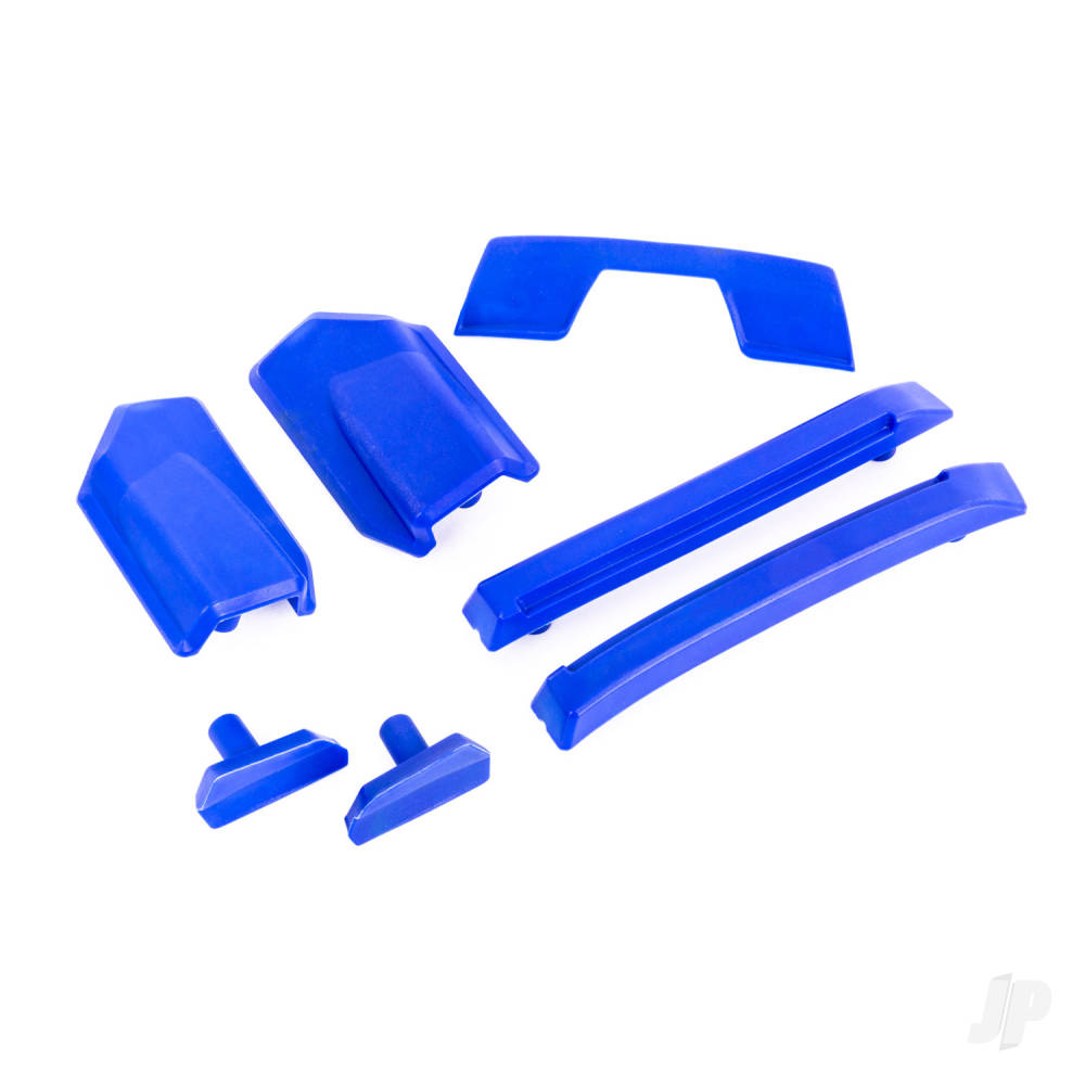 traxxas-body-reinforcement-set-blue-skid-pads-roof-fits-9511-body