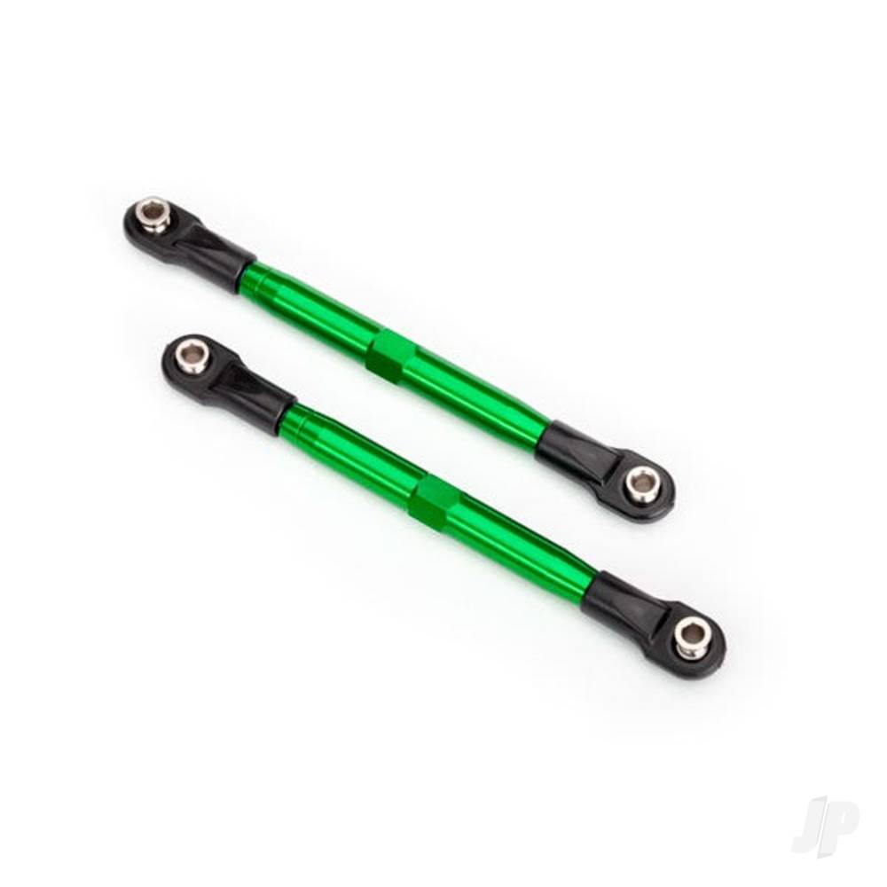 traxxas-toe-links-tubes-green-anodised-7075-t6-aluminium-stronger-than-titanium-87mm-2-pcs-rod-ends-4-pcs-aluminium-wrench-1pc
