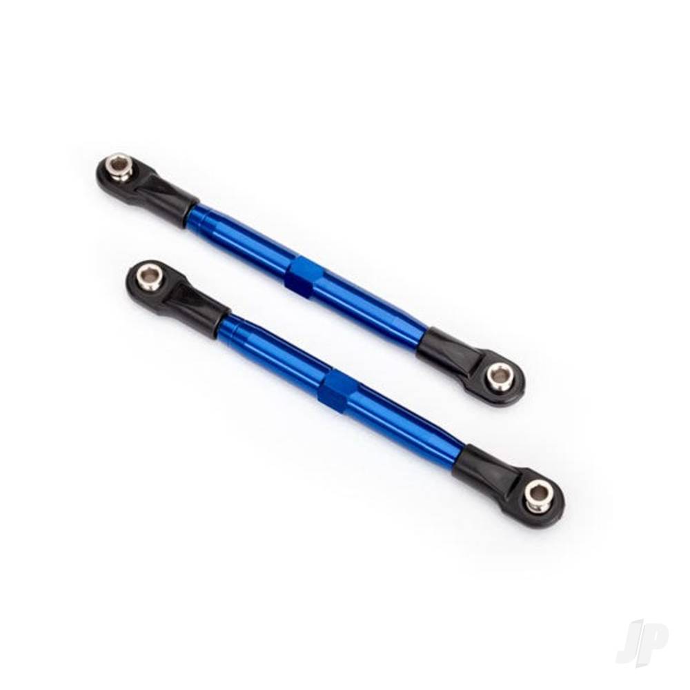 traxxas-toe-links-tubes-blue-anodised-7075-t6-aluminium-stronger-than-titanium-87mm-2-pcs-rod-ends-4-pcs-aluminium-wrench-1pc