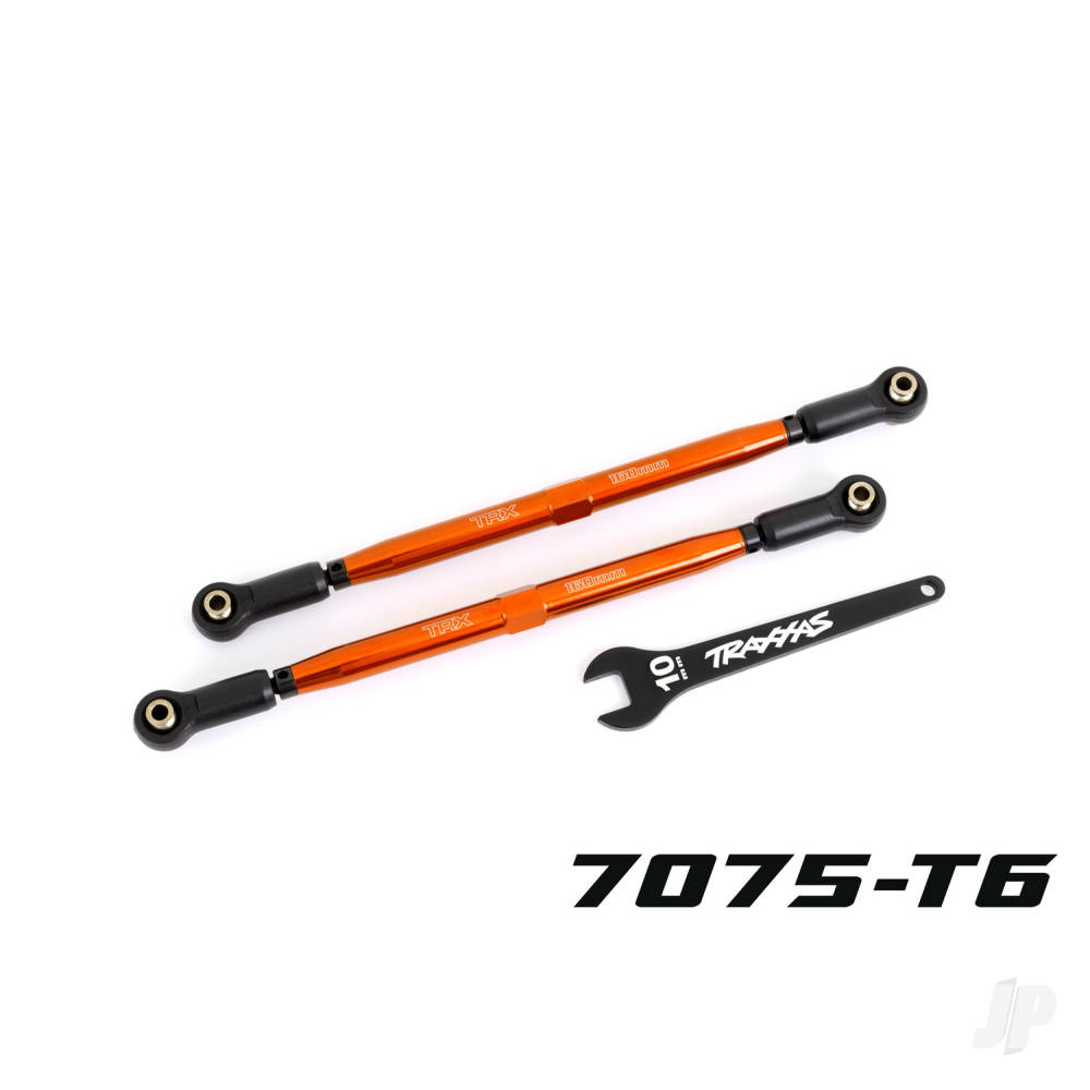 traxxas-toe-links-front-tubes-orange-anodised-7075-t6-aluminium-stronger-than-titanium-2-pcs-for-use-with-7895-x-maxx-widemaxx-suspension-kit