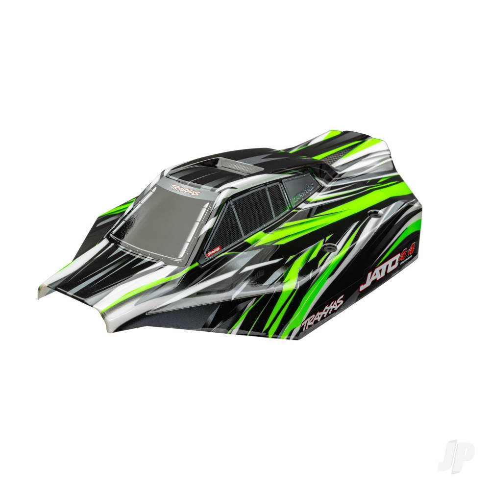 traxxas-body-jato-4x4-brushless-green-painted-decals-applied