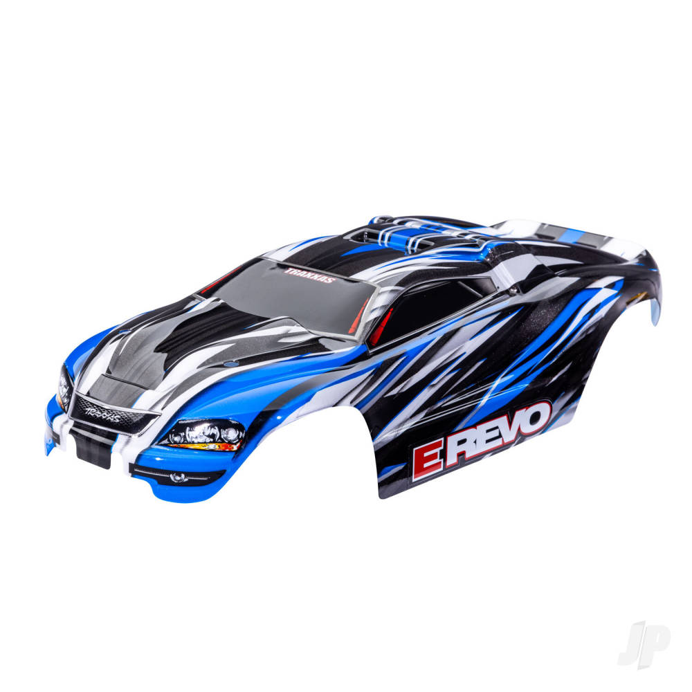 Traxxas Body, 1/16 E-Revo, Blue (painted, decals applied)