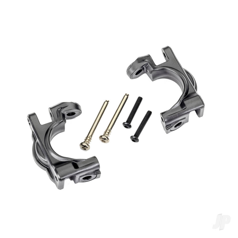 traxxas-caster-blocks-c-hubs-extreme-heavy-duty-grey-left-right-3x32mm-hinge-pins-2-3x20mm-bcs-2-for-use-with-9080-upgrade-kit