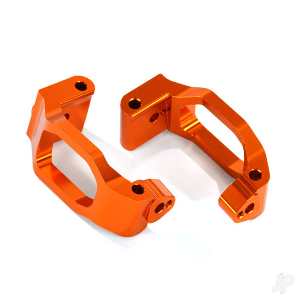 traxxas-caster-blocks-c-hubs-6061-t6-aluminium-orange-anodised-left-right-4x22mm-pin-4-pcs-3x6mm-bcs-4-pcs-retainers-4-pcs