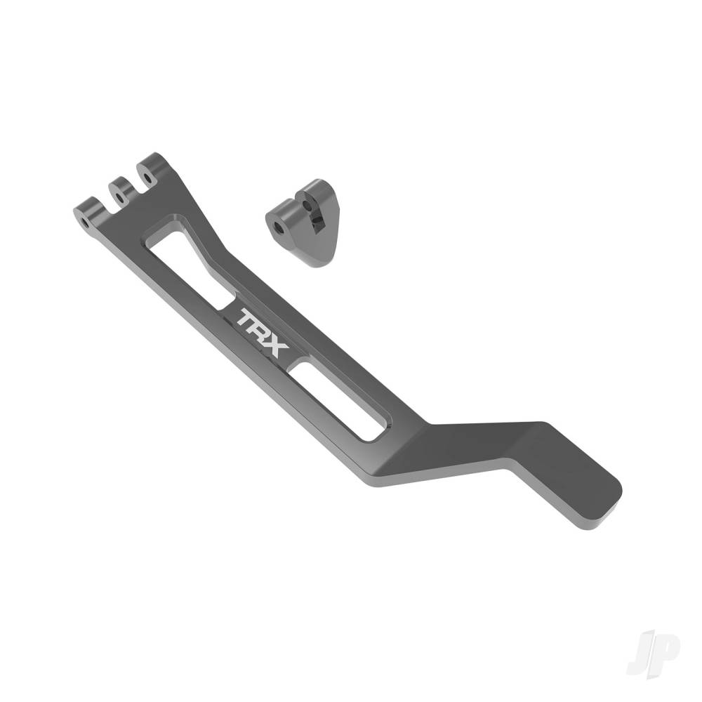 Traxxas Battery hold-down, hold-down post (Grey-anodised 6061-T6 aluminium), 3x15mm BCS (with threadlock) (1)