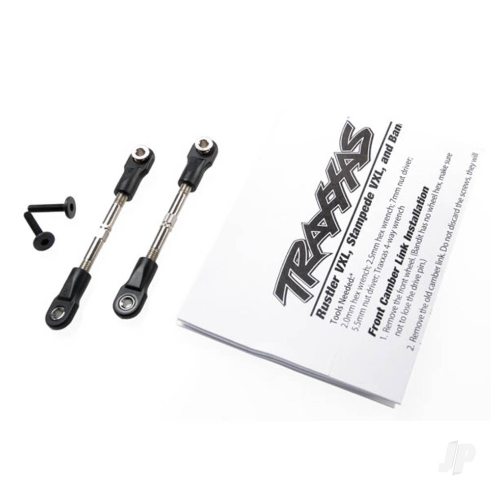 Traxxas Turnbuckles, camber link, 47mm (67mm centre to Center) (Front) (assembled with rod ends and hollow balls) (1 left, 1 right)