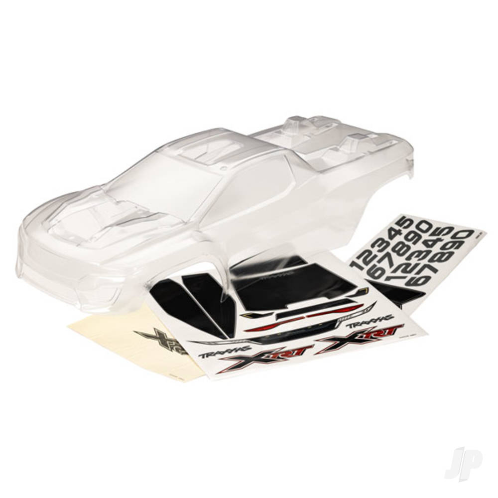 traxxas-body-xrt-clear-untrimmed-requires-painting-window-masks-decal-sheet