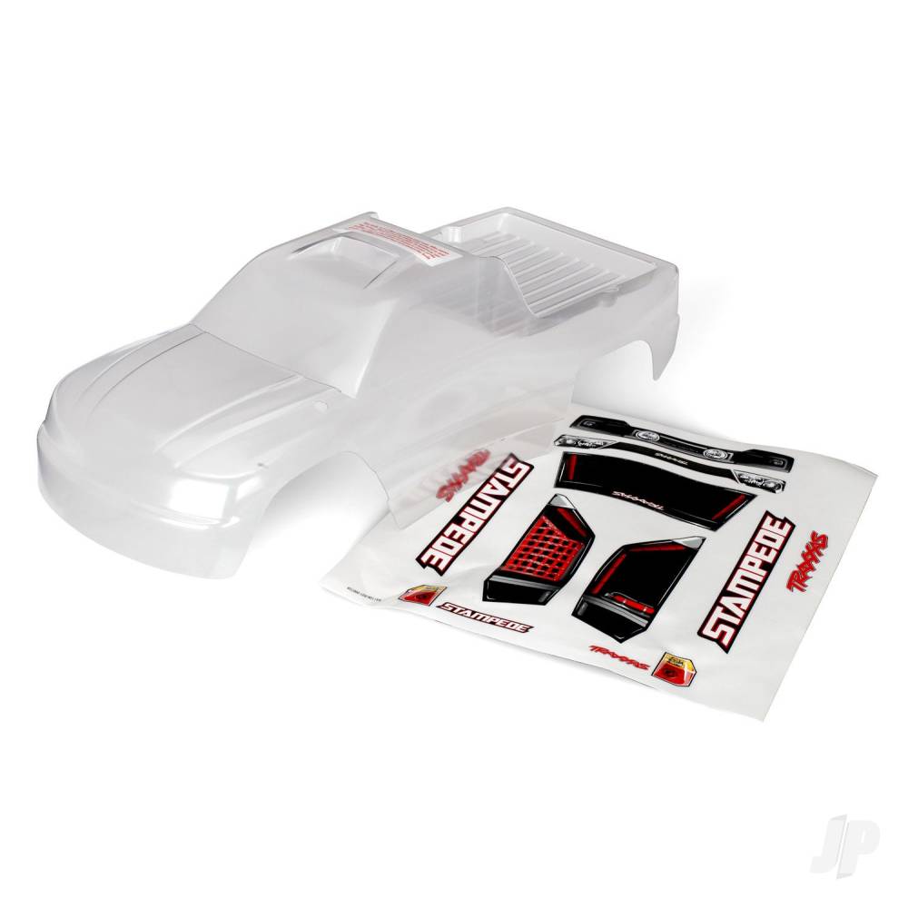 Traxxas Body, Stampede (Clear, requires painting) (requires #3614 to mount)