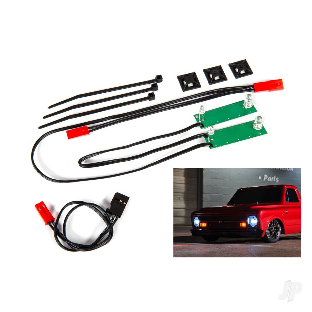 Traxxas LED light set, front, complete (White) (includes light harness, power harness, zip ties (9))
