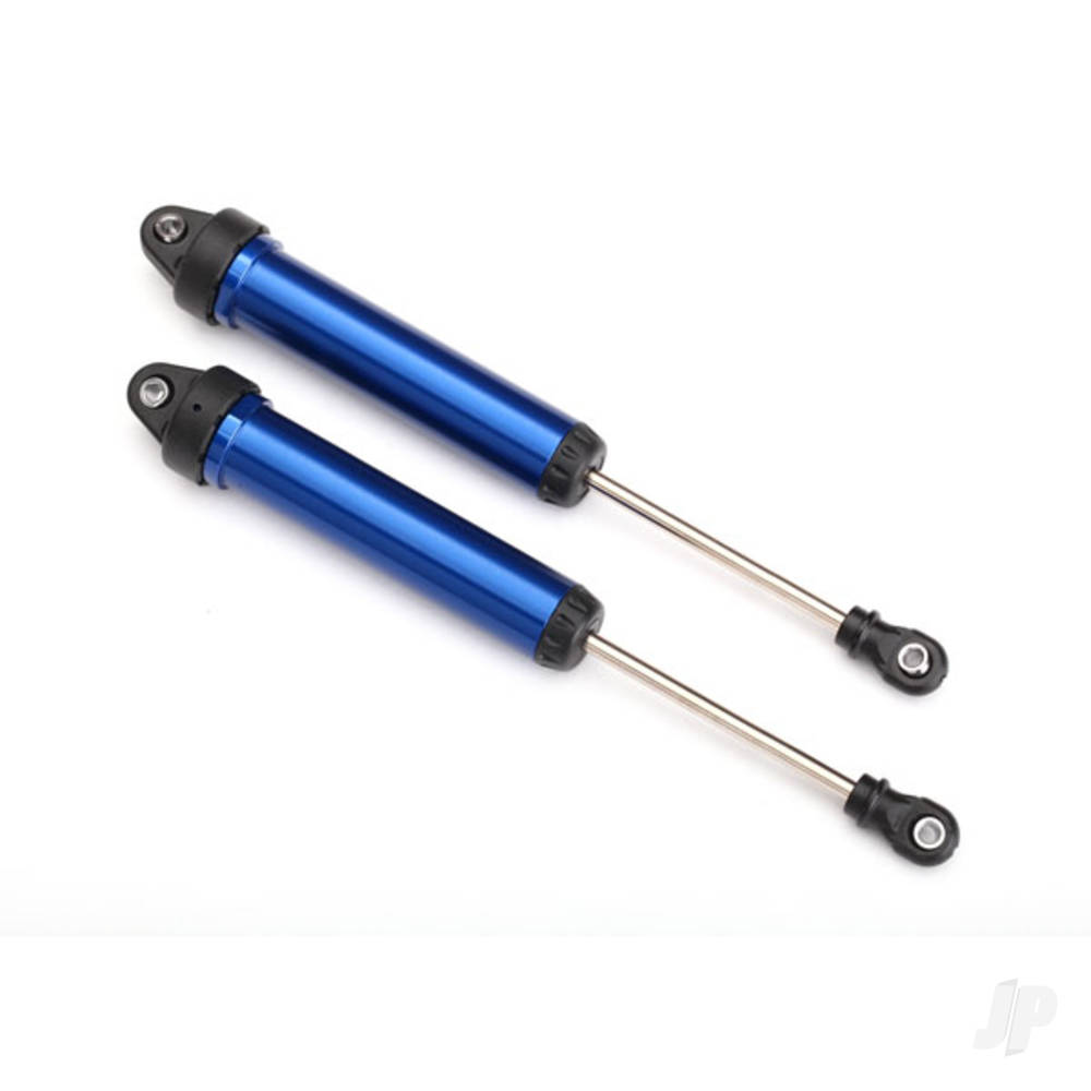 traxxas-shocks-gtr-160mm-aluminium-blue-anodised-fully-assembled-without-springs-rear-no-threads-2-pcs