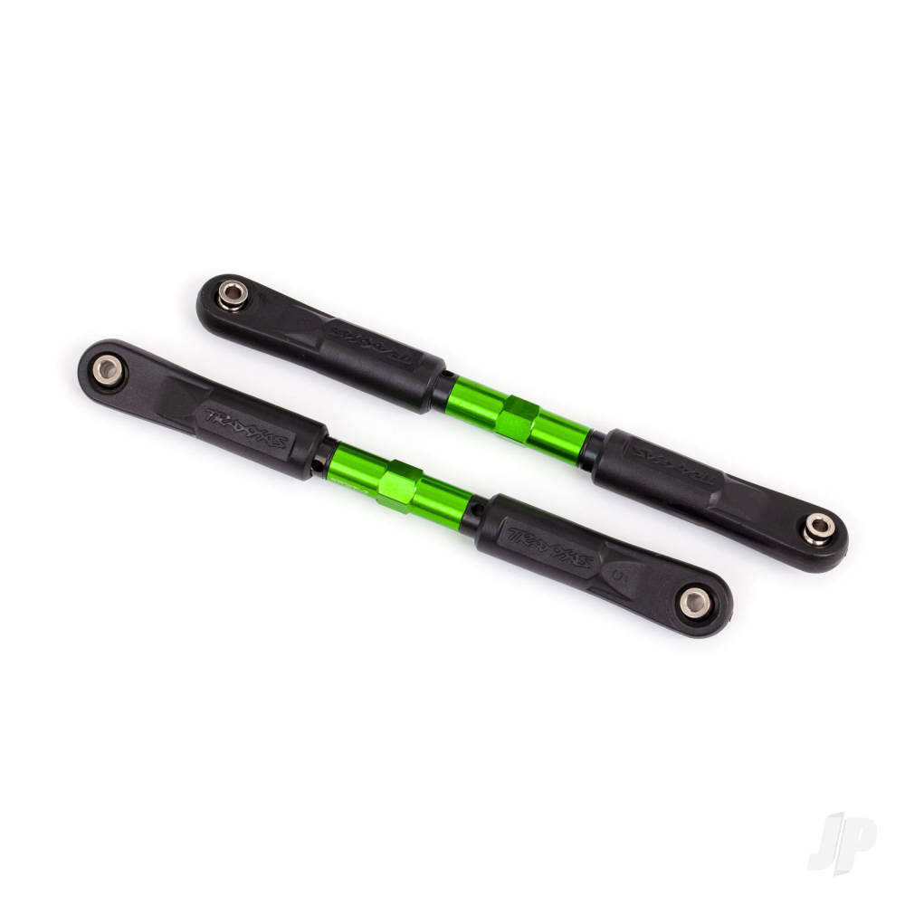 traxxas-toe-links-sledge-tubes-green-anodised-7075-t6-aluminium-stronger-than-titanium-120mm-2-rod-ends-assembled-with-steel-hollow-balls-4-aluminium-wrench-8mm-1