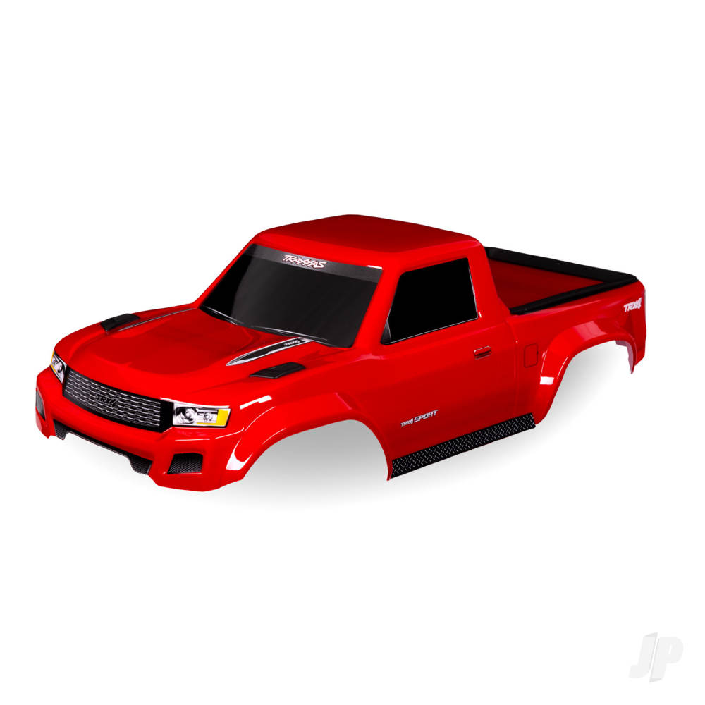 Traxxas Body, TRX-4 Sport, Red (painted, decals applied) (for clipless mounting) (requires #8080X inner fenders)
