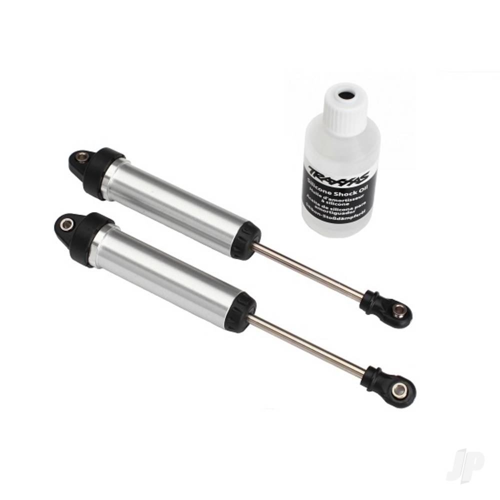 traxxas-shocks-gtr-134mm-silver-aluminium-fully-assembled-without-springs-front-no-threads-2-pcs