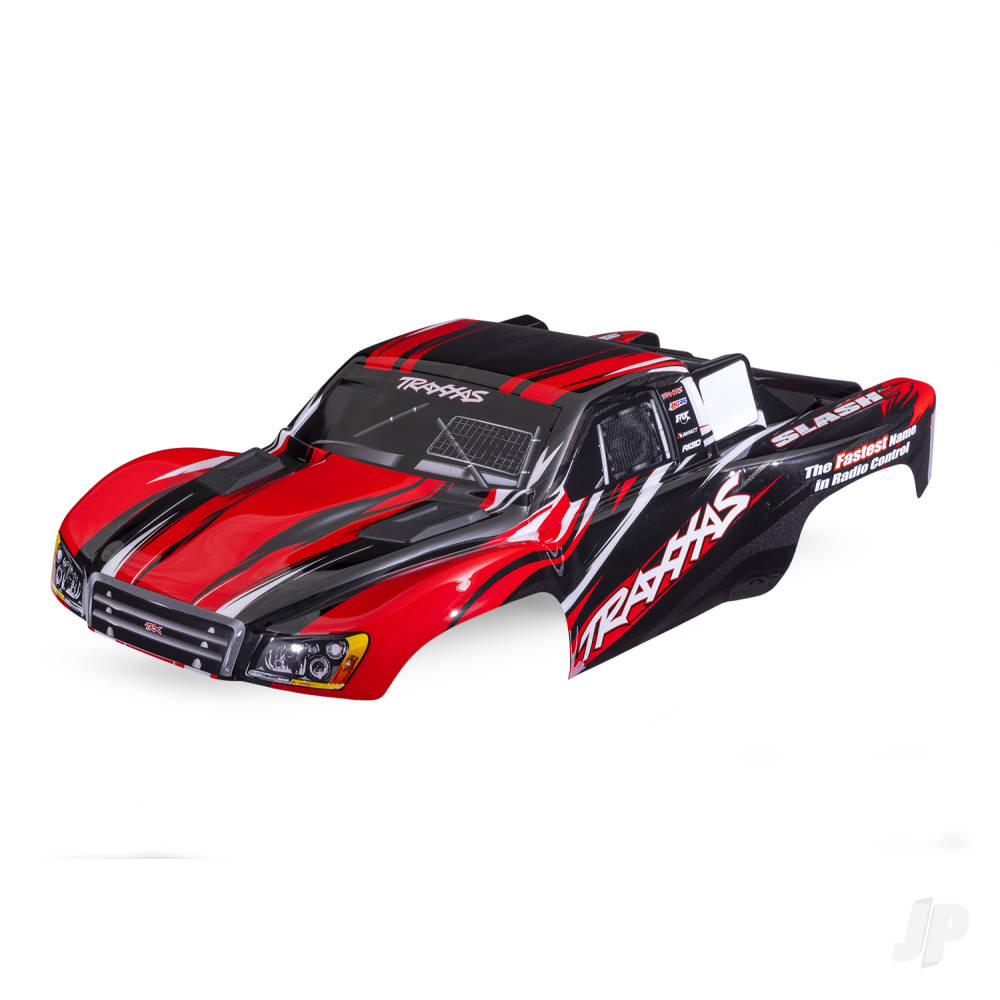 Traxxas Body, Slash 4X4 (also fits Slash VXL & Slash 2WD), Red (painted, decals applied)