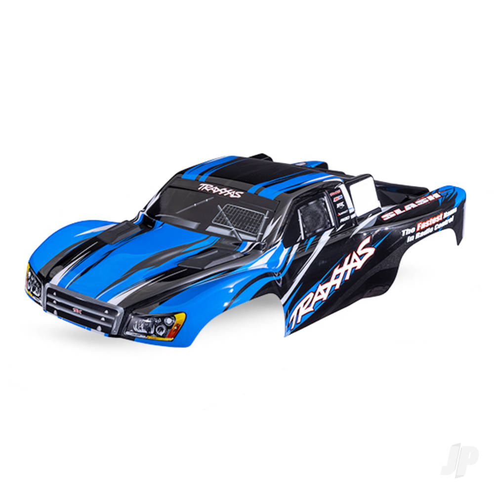 Traxxas Body, Slash 4X4 (also fits Slash VXL & Slash 2WD), Blue (painted, decals applied)