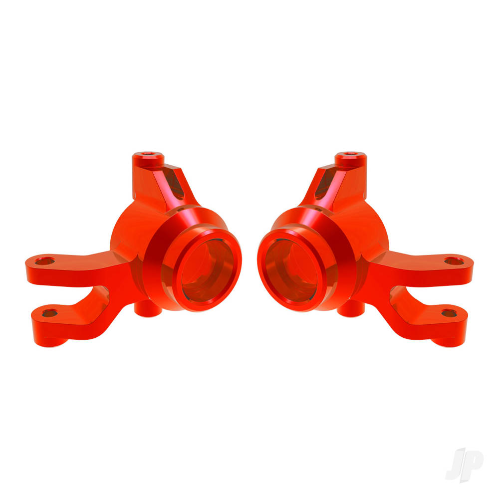 traxxas-steering-blocks-6061-t6-aluminium-red-anodised-left-right-3x12mm-ss-with-threadlock-4-pcs-3x15mm-bcs-with-threadlock-2-pcs