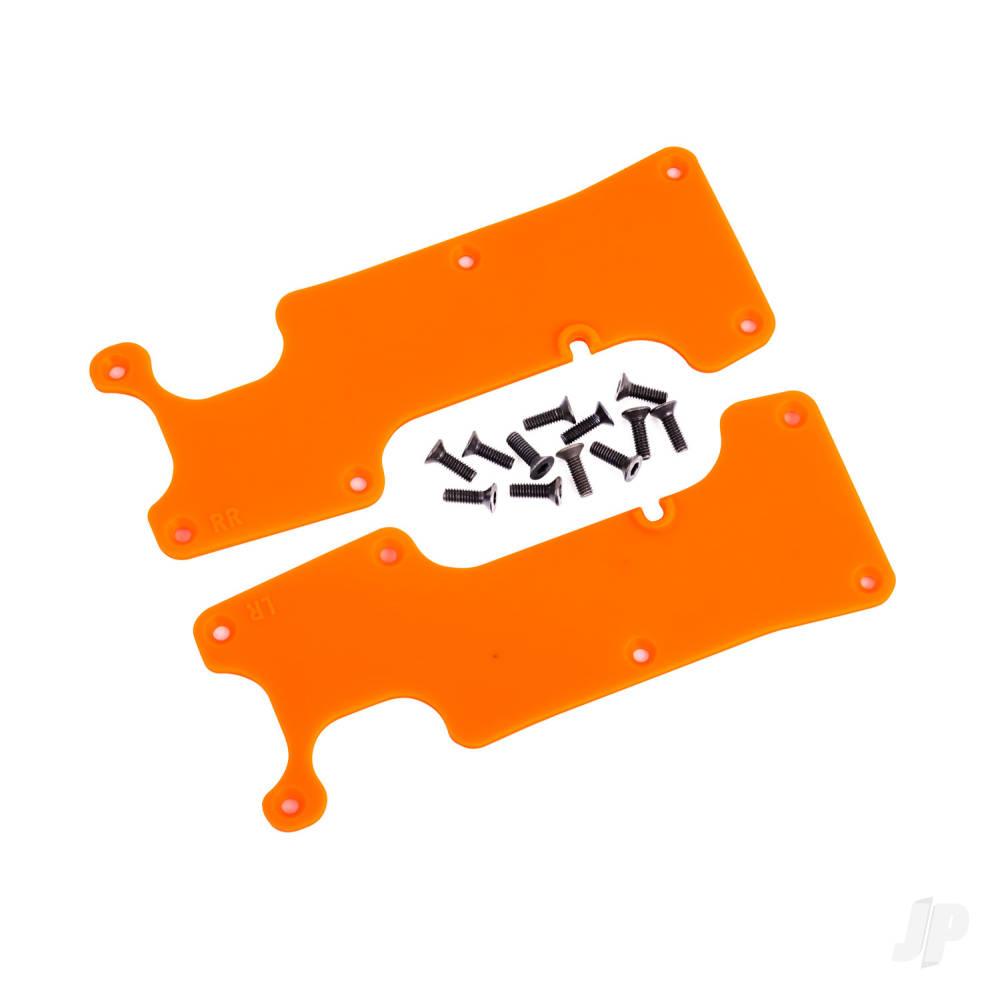 traxxas-suspension-arm-covers-orange-rear-left-and-right-25x8-ccs-12-pcs