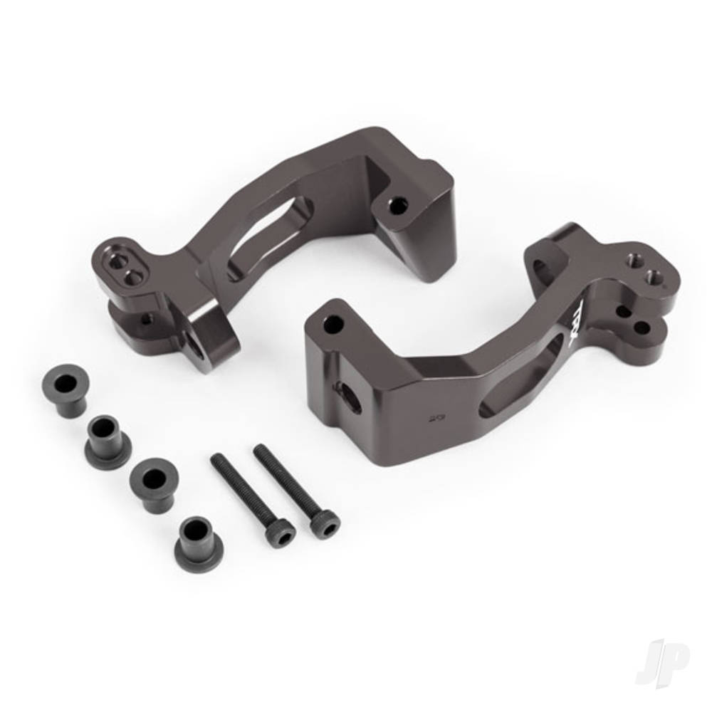 traxxas-caster-blocks-c-hubs-6061-t6-aluminium-dark-titanium-anodised-left-right-kingpin-bushings-4-pcs
