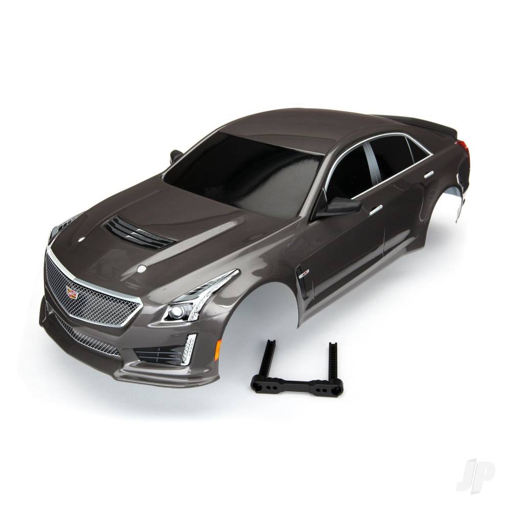 Traxxas Body, Cadillac CTS-V, Silver (painted, decals applied)