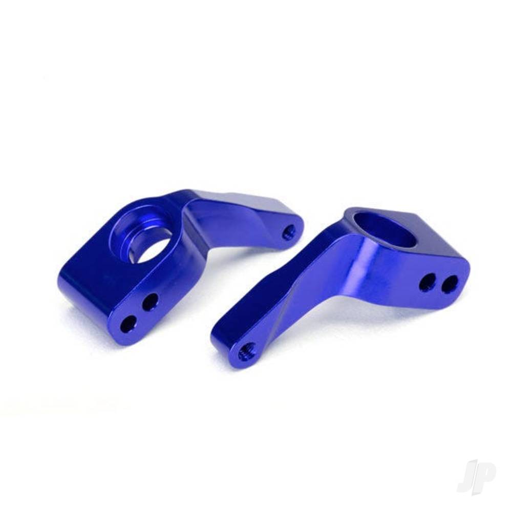 stub-axle-carriers-rustler-stampede-bandit-2-pcs-6061-t6-aluminium-blue-anodised-5x11mm-ball-bearings-4-pcs