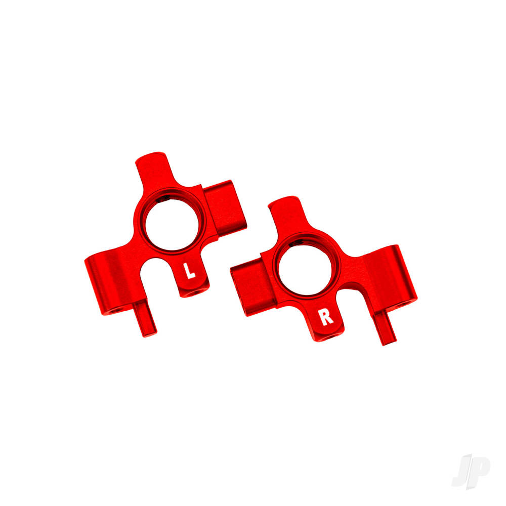 traxxas-steering-blocks-6061-t6-aluminium-red-anodised-left-right-3x12mm-bcs-with-threadlock-4-pcs